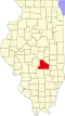 State map highlighting Shelby County