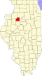 State map highlighting Stark County