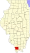 State map highlighting Union County