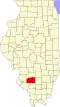 State map highlighting Washington County