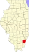 State map highlighting White County