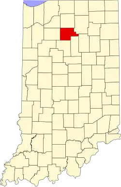 State map highlighting Fulton County