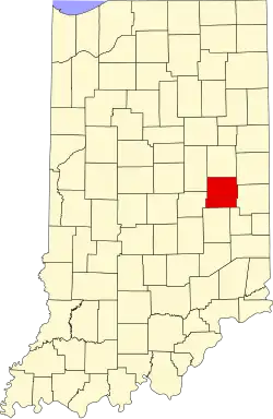 State map highlighting Henry County