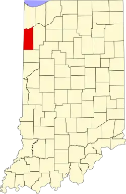 Location in the state of Indiana