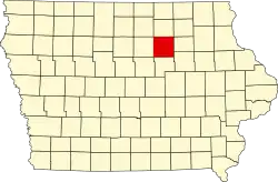 State map highlighting Butler County