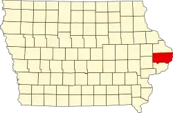 State map highlighting Clinton County