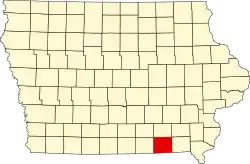 State map highlighting Davis County