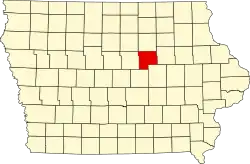 State map highlighting Grundy County