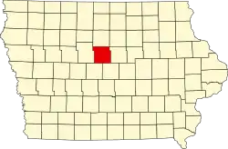 State map highlighting Hamilton County