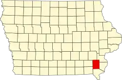 State map highlighting Henry County