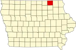 State map highlighting Howard County