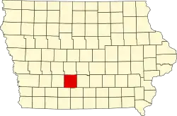 State map highlighting Madison County