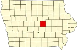 State map highlighting Marshall County