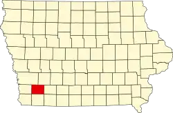 State map highlighting Montgomery County