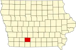 State map highlighting Union County