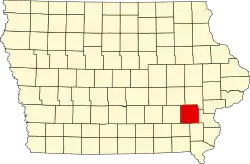 State map highlighting Washington County