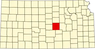 State map highlighting McPherson County
