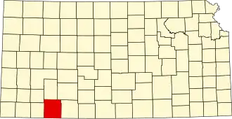 State map highlighting Meade County