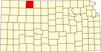 State map highlighting Norton County