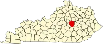 State map highlighting Madison County