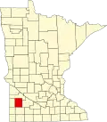 State map highlighting Lyon County