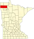 State map highlighting Marshall County
