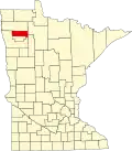 State map highlighting Pennington County