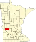 State map highlighting Swift County