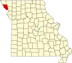 A state map highlighting Holt County in the northwestern part of the state.