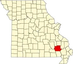 A state map highlighting Wayne County in the southeastern part of the state.