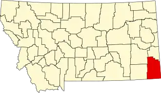 State map highlighting Carter County
