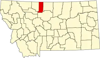 State map highlighting Liberty County