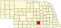 State map highlighting Adams County