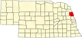 State map highlighting Burt County
