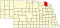 State map highlighting Cedar County