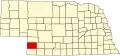 State map highlighting Chase County