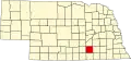 State map highlighting Clay County