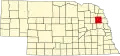 State map highlighting Cuming County