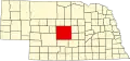 State map highlighting Custer County
