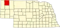 State map highlighting Dawes County