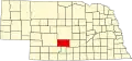 State map highlighting Dawson County