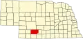 State map highlighting Frontier County
