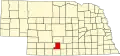 State map highlighting Gosper County