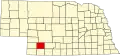 State map highlighting Hayes County