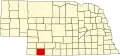State map highlighting Hitchcock County