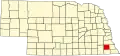 State map highlighting Johnson County