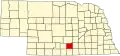 State map highlighting Kearney County