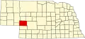 State map highlighting Keith County