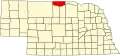 State map highlighting Keya Paha County