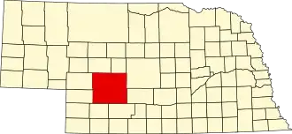 State map highlighting Lincoln County